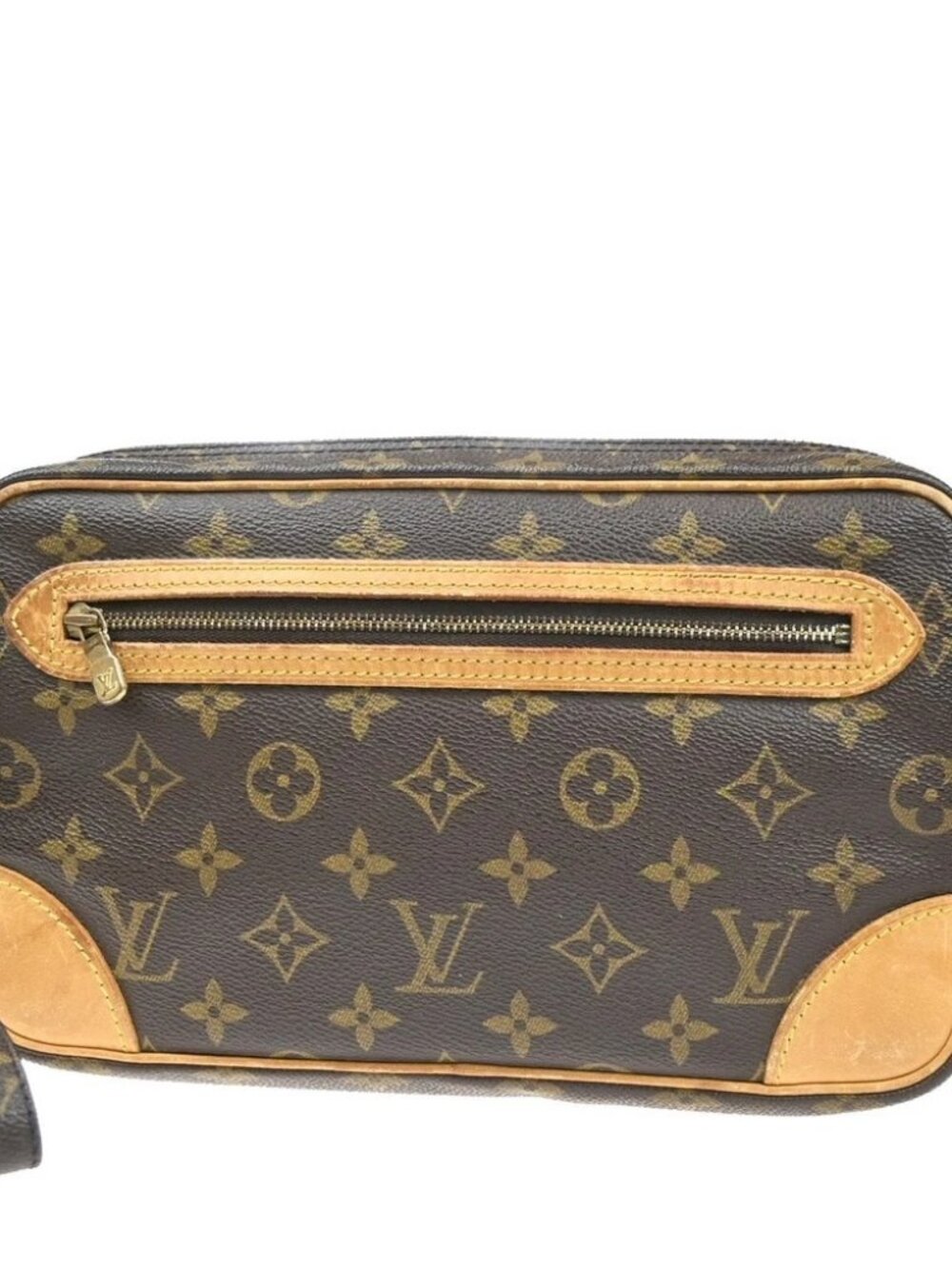 LOUIS VUITTON Marly Dragonne GM Clutch Hand Bag Monogram Brown M51825 64MA545